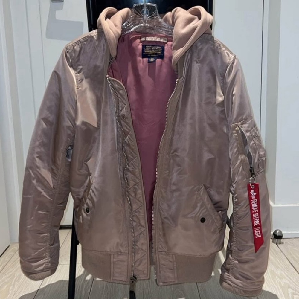 Alpha Industries Mauve Bomber Jacket